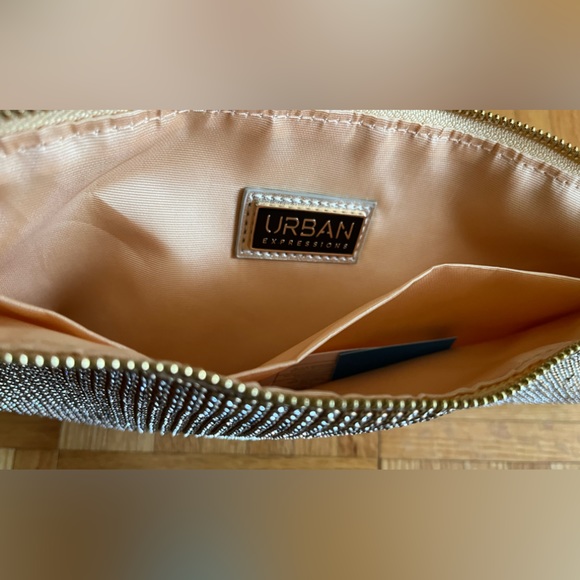 Urban Expressions Gold Rhinestone sparkly bag - Picture 2 of 3